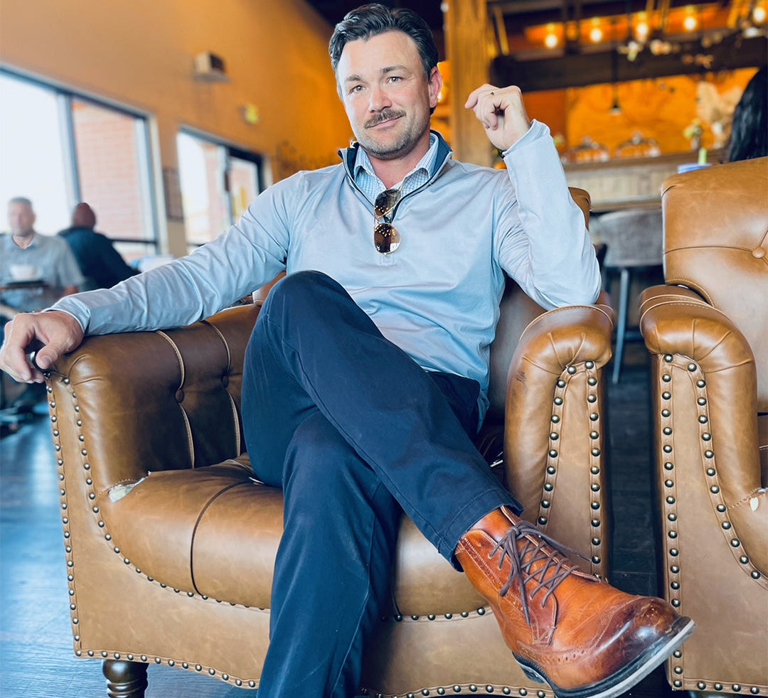 Pinstripe Quarter Zip Pullover: The Perfect Blend of Comfort and Style