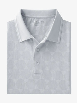 Folded view of Modern Texture Stylish Polo in LIGHT GREY color.