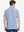 Back view of MAELREG Men's Performance Jersey Print Polo in White Blue Circle – athletic fit
