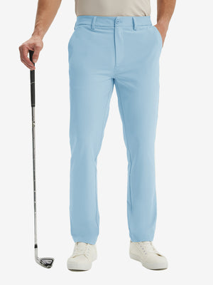 Water Repellent Classic Fit Flat Front Golf Dress Pants