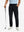 Water-resistant golf stretch nylon pants in black, front lower-body view showing clean athletic fit.