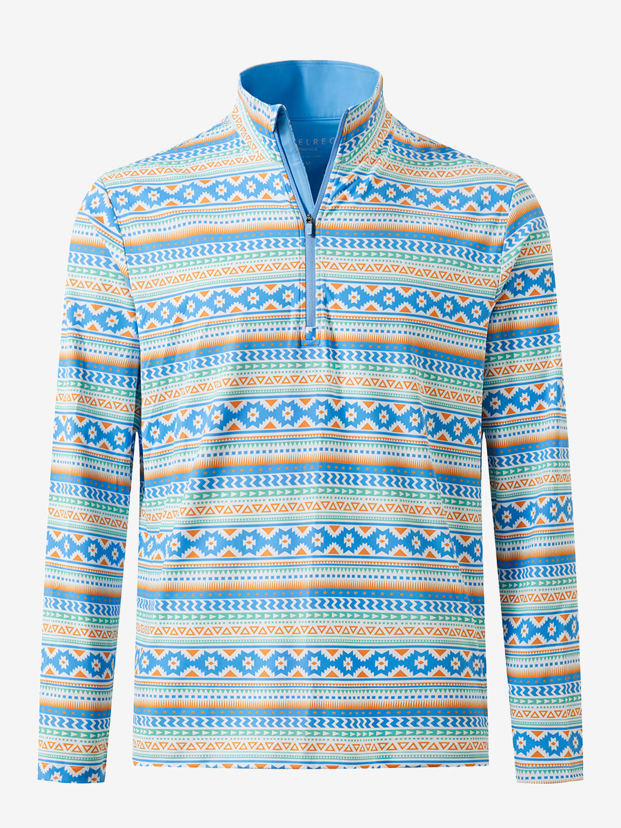 Full Print Lightweight Quarter Zip Pullover