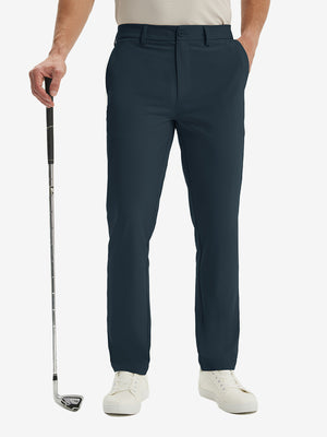 Water Repellent Classic Fit Flat Front Golf Dress Pants