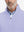Close-up from nose to chest, showing collar and zipper detail of the lavender golf pullover.