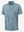 3D rendering of blue flower breathable jacquard pattern 3-button golf polo