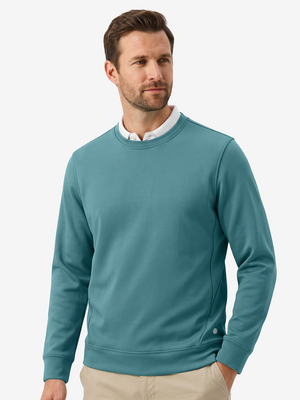 Ultra-Comfort Velour Lining Crew-Neck Sweatshirts