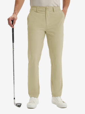 Water Repellent Classic Fit Flat Front Golf Dress Pants