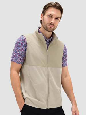 Color Block Lightweight Full Zip Vests