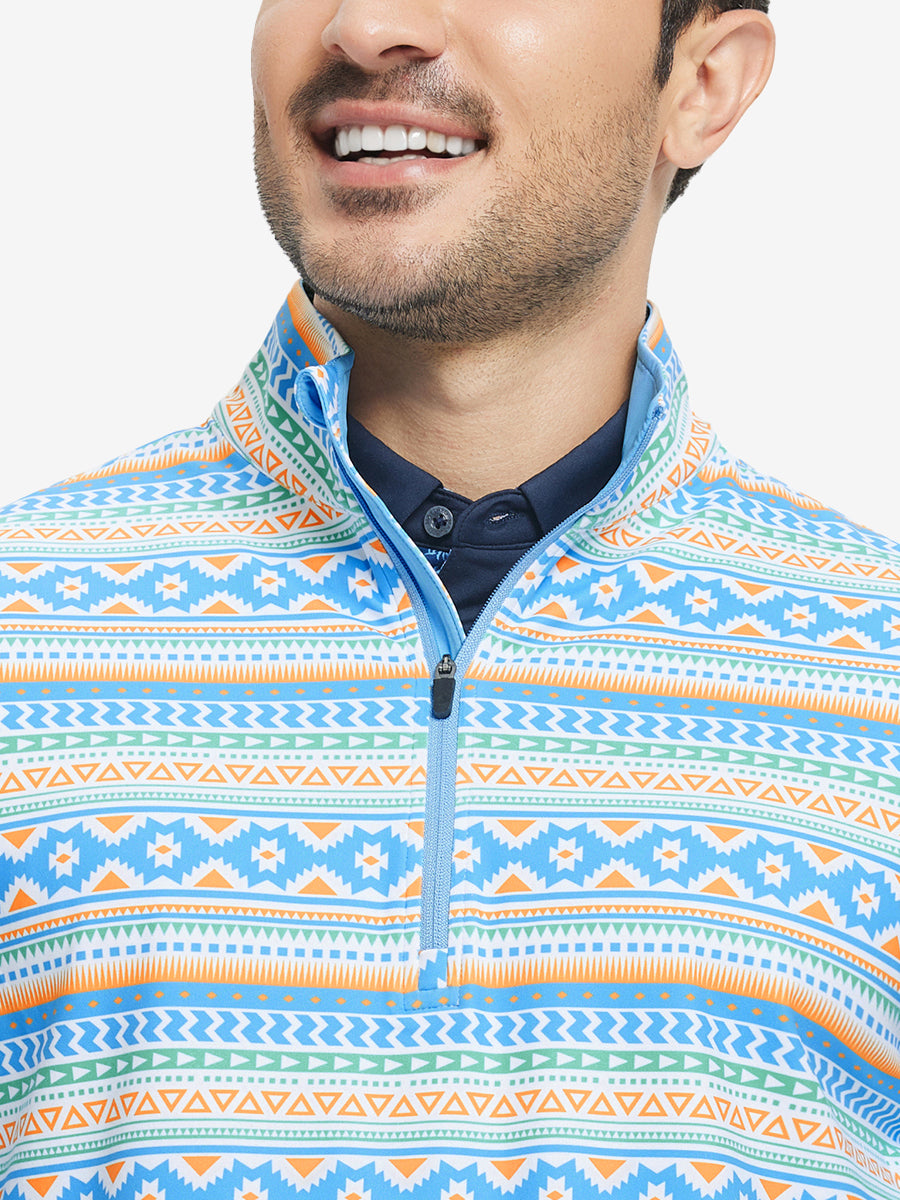 Full Print Quarter Zip Pullover