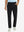 Front lower body view of model with hand in pocket, wearing quick dry casual dress pants in black.