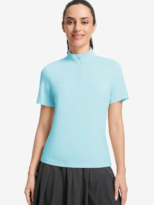 Women's Breathable 1/4 Zip Pullover Golf Shirts