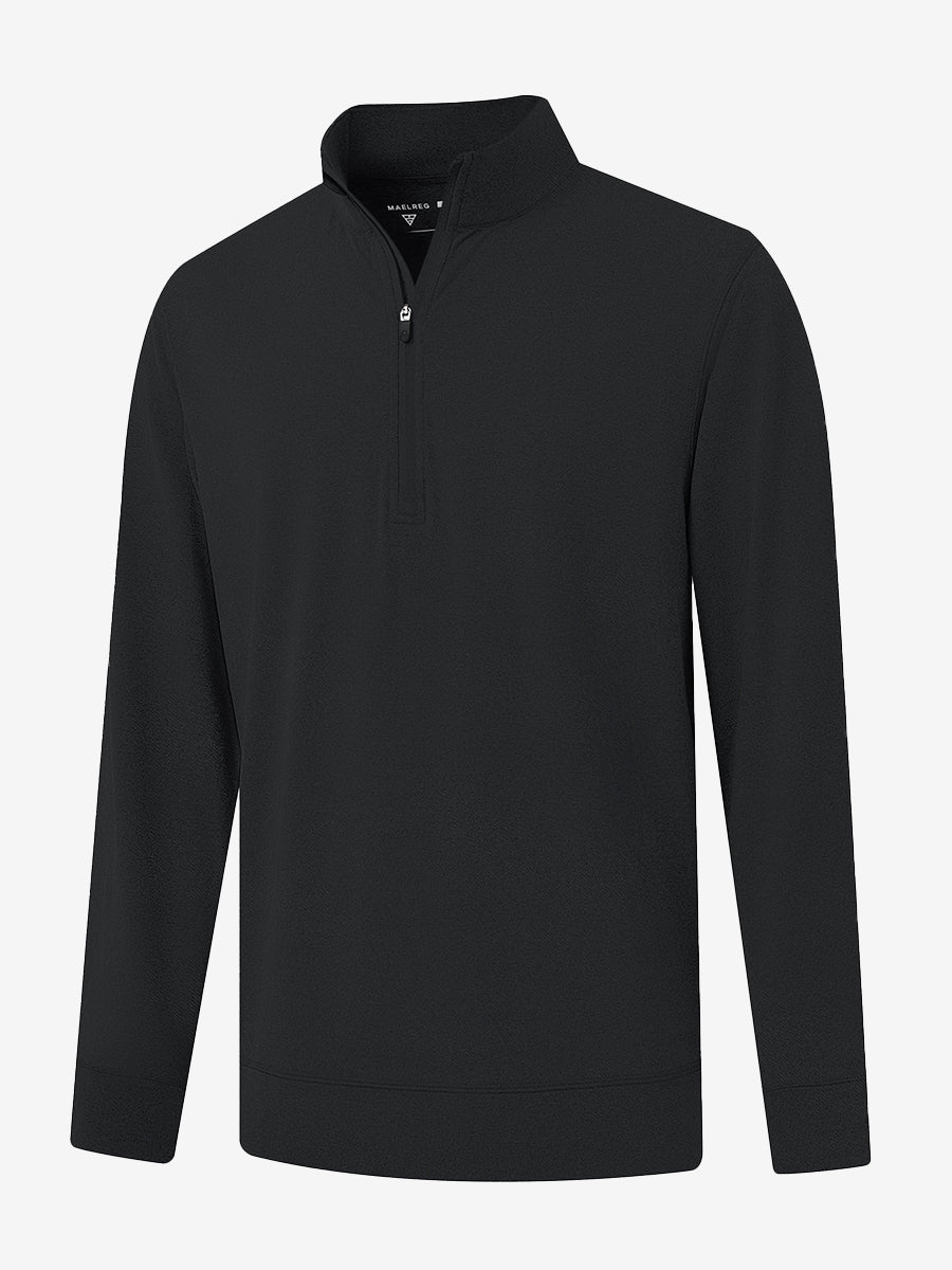 Quarter Zip Melange Pullover