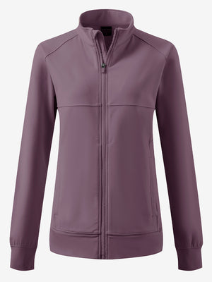 Women's Water-Resistant Stretch Fleece Lined Jacket in light pinkish purple, 3D product view