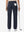 Back lower body shot of model wearing navy women's regular fit stretchy golf pants