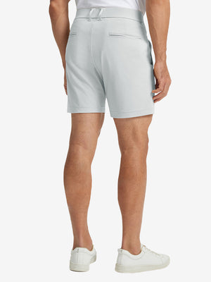 Back lower body view of the Glacier Grey Quick Dry Casual Shorts, showing clean lines and fit.