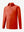 3D view of kids soft lightweight fleece lined jacket in orange.