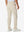 Golf Lightweight Fleece Lined Dress Pants in light khaki, front lower body fit view