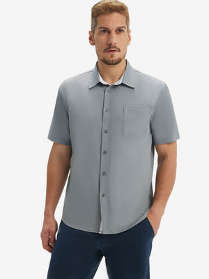 Cool Print Plain Button Up Shirts