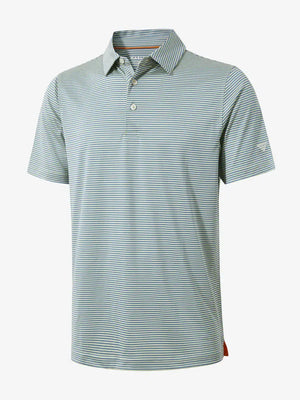 Performance Cooling Polo – 3D product view in Yellow Stripe for kids