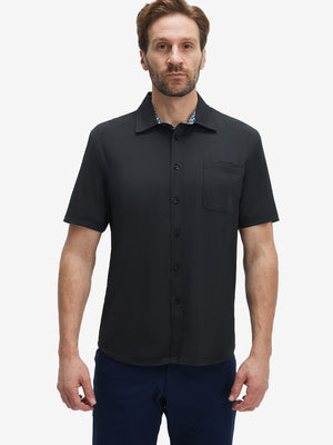 Cool Print Plain Button Up Shirts