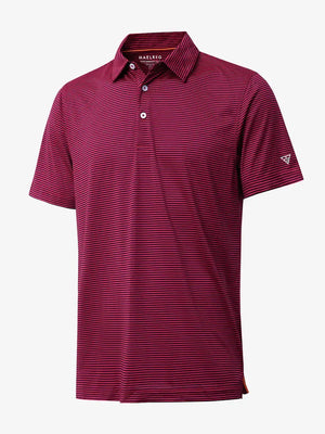 Performance Cooling Polo – 3D product view in Red Stripe for kids