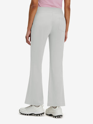 Pantalones de golf elásticos de cintura alta para mujer con bolsillos