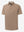 3D render of the light brown ventilated pique performance polo, displaying the garment structure and design clearly
