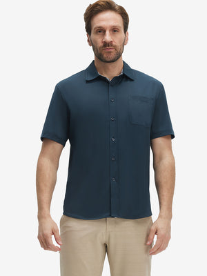 Cool Print Plain Button Up Shirts