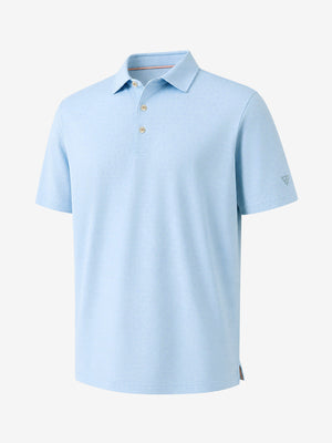 Nylon Blend Casual Jacquard Polo Shirts