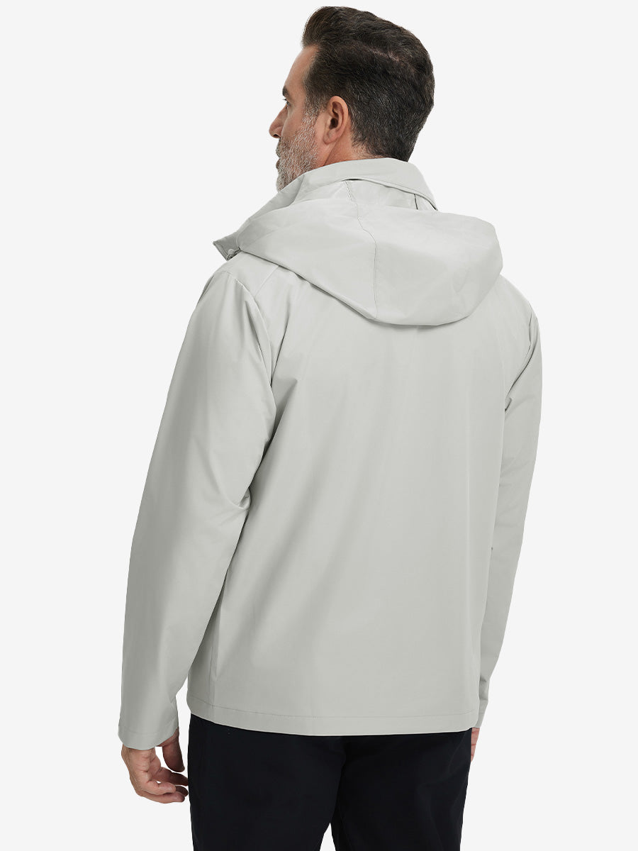 Lightweight Water-repellent Softshell Hooded Jacket