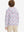 Back upper body view of model wearing youth full print stylish hoodies pullover, white painting.