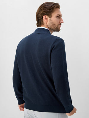 Wool Full Zip Sweater Bomber Jackets
