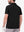 Back upper body shot of model wearing black  ultra-comfort slim fit roma knit polo shirts
