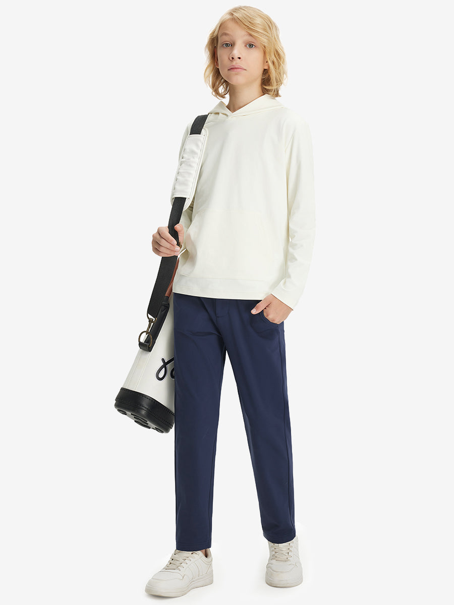 Boys Stretch Fleece Lined Casual Golf Pants
