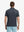 DARK GREY/BLACK Your Favorite Jacquard Polo back view, half body of model
