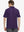 Back view of MAELREG Men's Performance Jersey Print Polo in Black Purple Flower – athletic fit