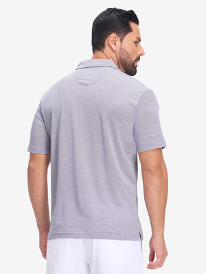 Comfy Breathable Pin-Stripe Golf Polos