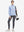 Women's Water-Resistant Stretch Fleece Lined Jacket in light grayish blue , model holding golf bag