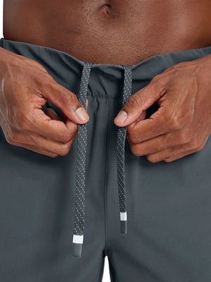 Close-up detail of waistband on DARK GREY Performance Tapered Sports Joggers