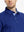 Male model wearing the Klein Blue Everyday Classic Solid Polo, front view from nose to chest