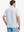 Back view of MAELREG Men's Performance Jersey Print Polo in White Golf – athletic fit
