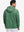 Back upper look of the exclusive print kangaroo hoodies in green, showing fit and shoulder line.