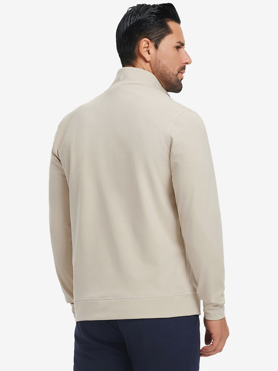 Ultra-Soft Brushed Fleece Lining Quarter zip Sweatshirt