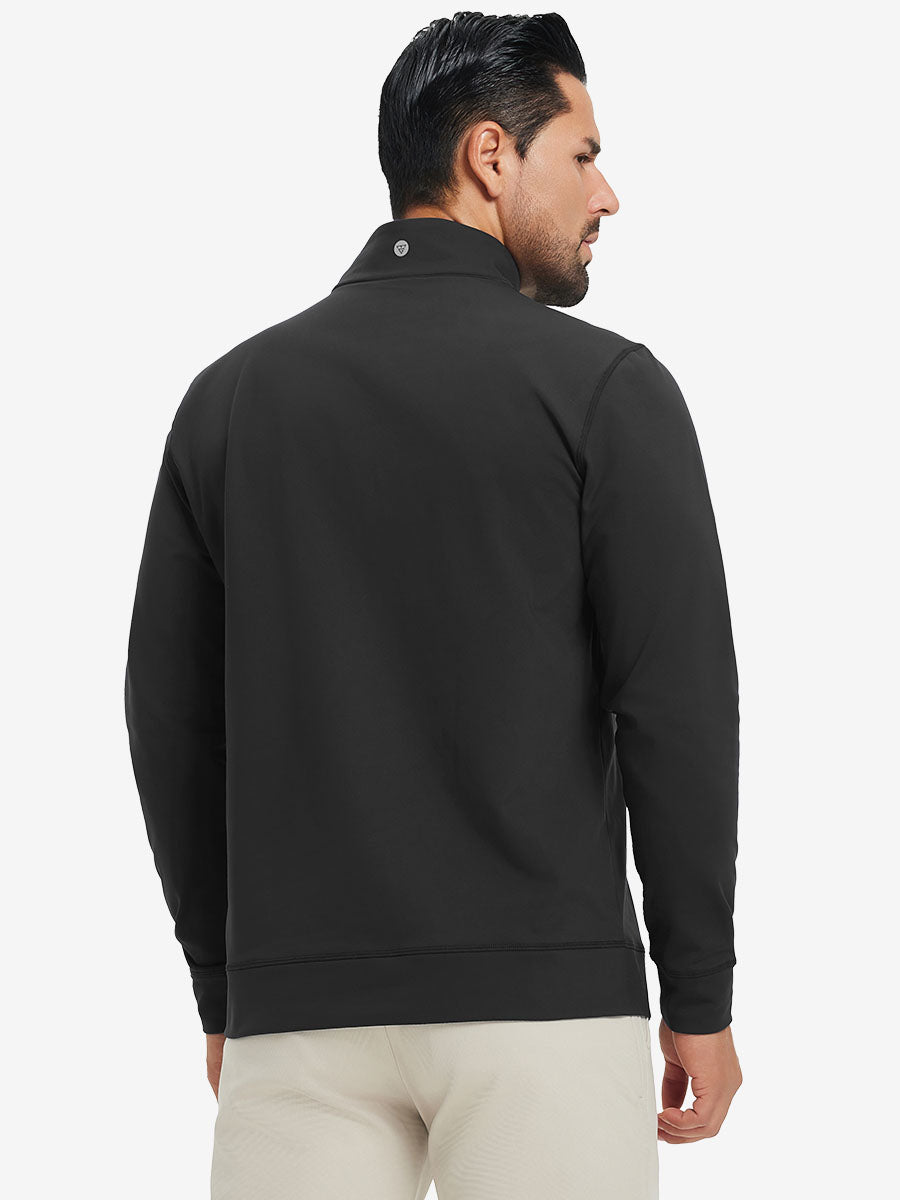 Ultra-Soft Brushed Fleece Lining Quarter zip Sweatshirt