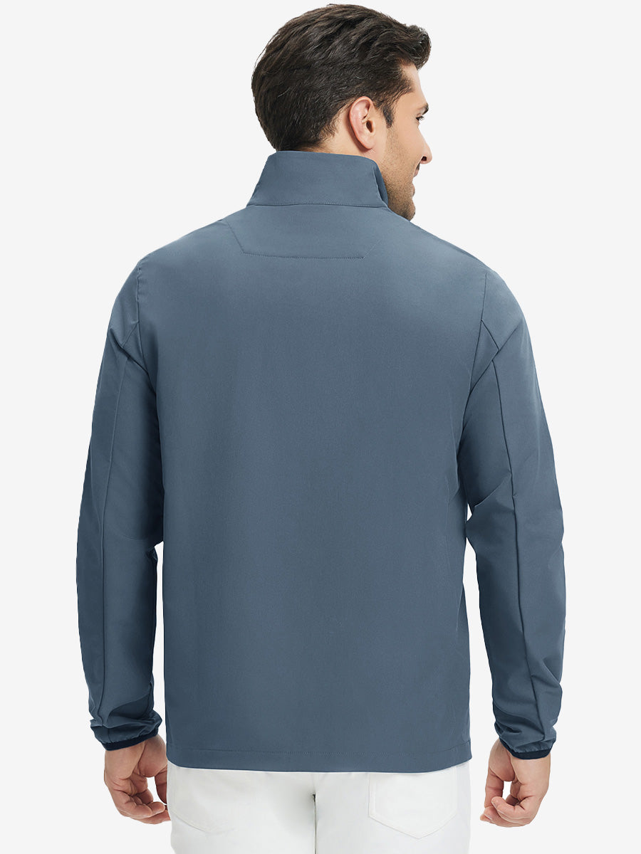 Mock Neck Quarter Button Golf Pullover