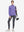 Women's Water-Resistant Stretch Fleece Lined Jacket in lavender, model holding golf bag