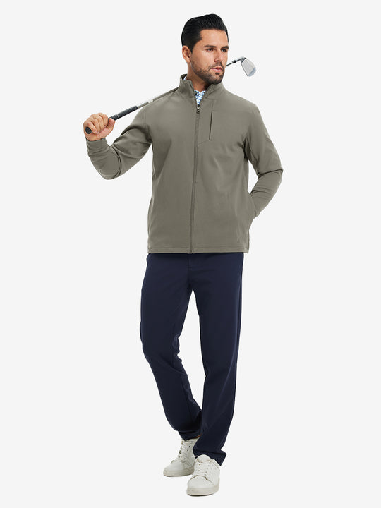 Water-Resistant Zip Up Golf Jacket