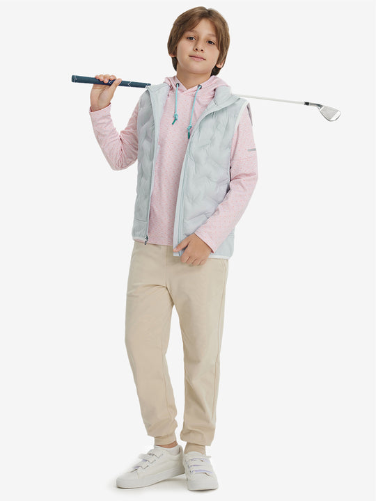 Boys Full-Zip Fleece-Lined Puffer Vest