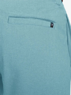 BLUE LIGHT 9 Inch Heather Performance Golf Shorts close-up of back pocket design