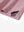 Hem slit detail of the pink small fish lightweight print long sleeve polo, showing fine stitching and finish.